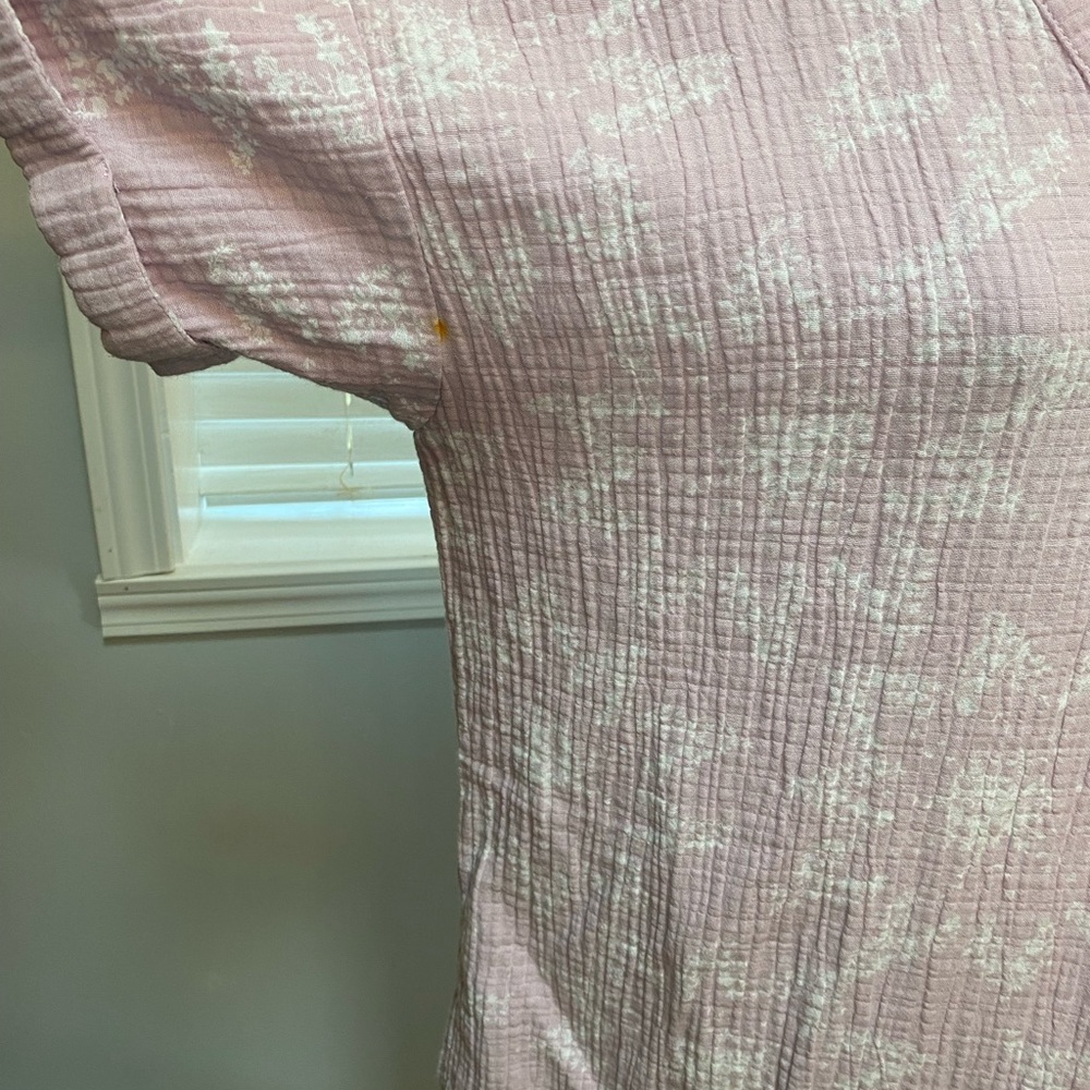 Day Dress by Waverly Pink violet with white flowers - Picture 3 of 9